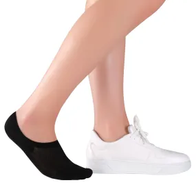 2 Pairs Women's No Show Bamboo Socks