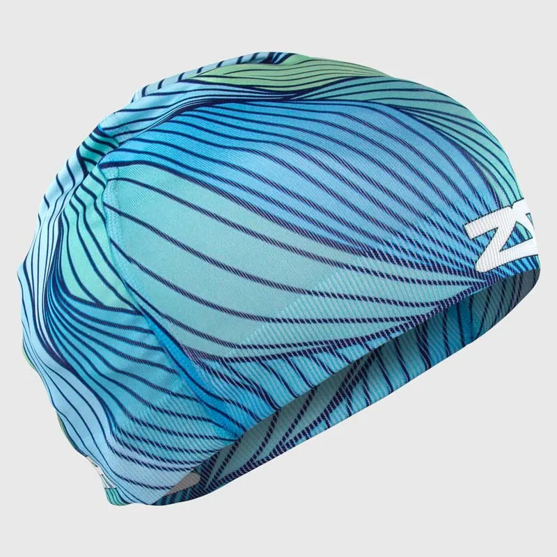 Abstract Waves Skull Cap Beanie