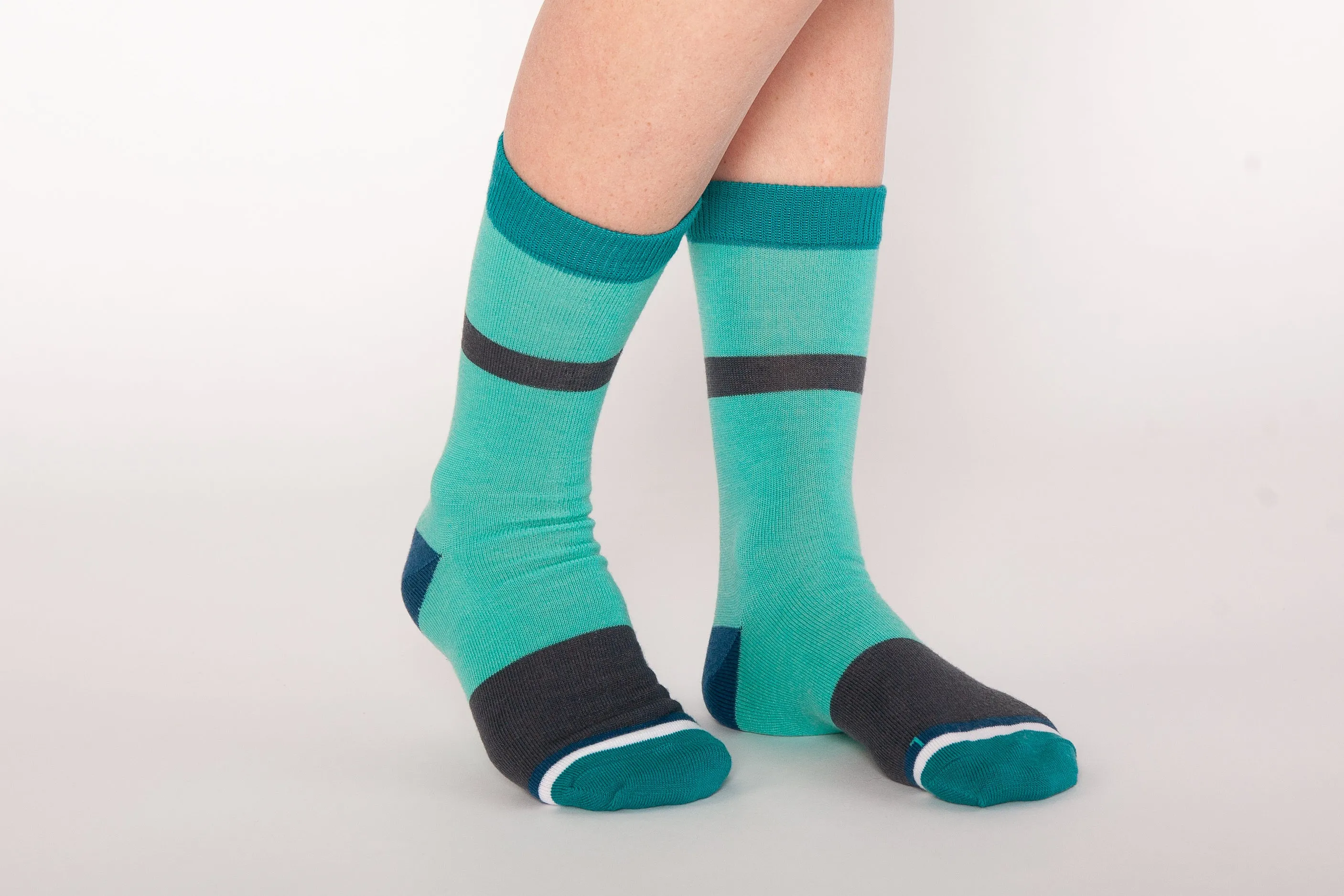 Adult Merino Wool Socks, Green