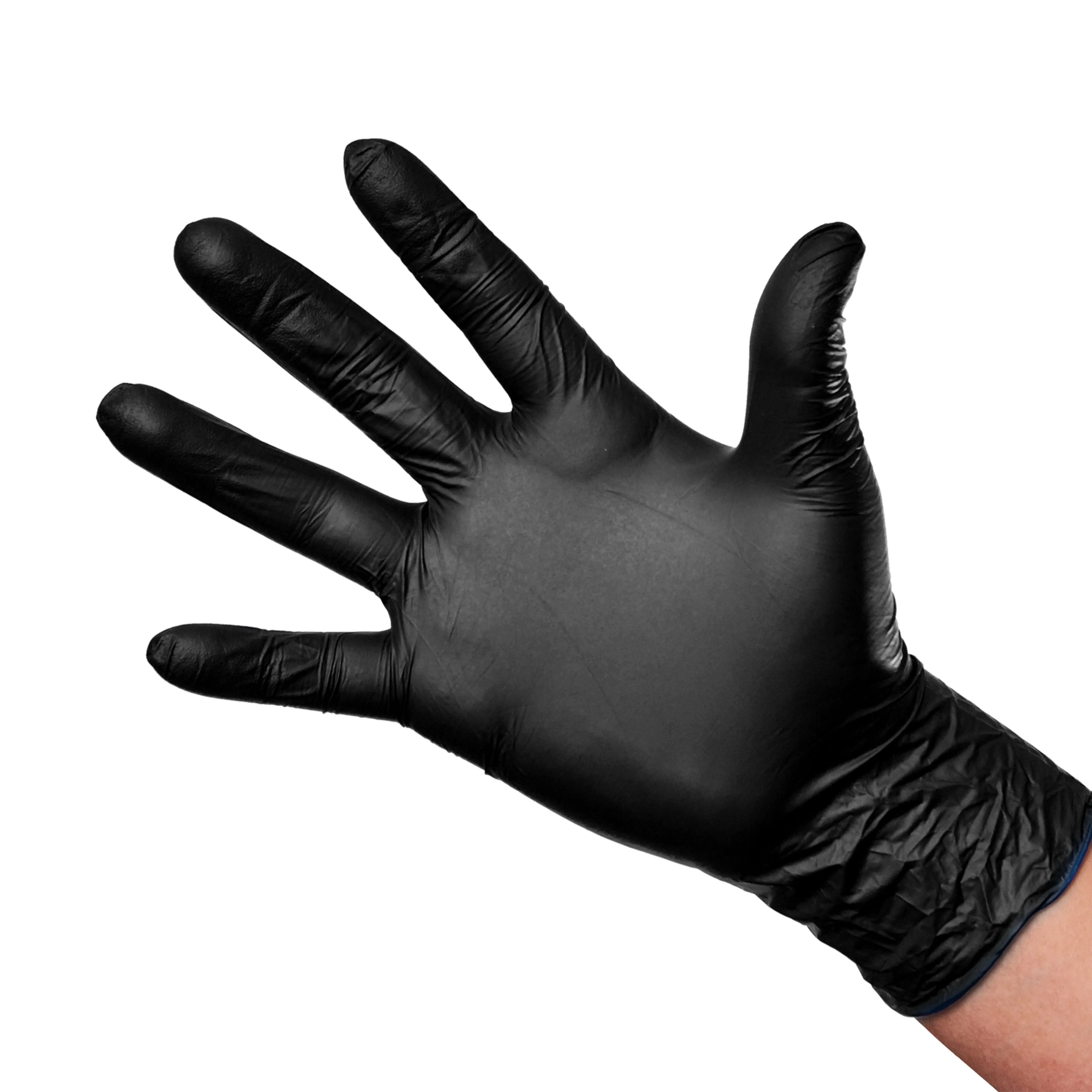 Angelus Black Nitrile Gloves Medium Box Of 100