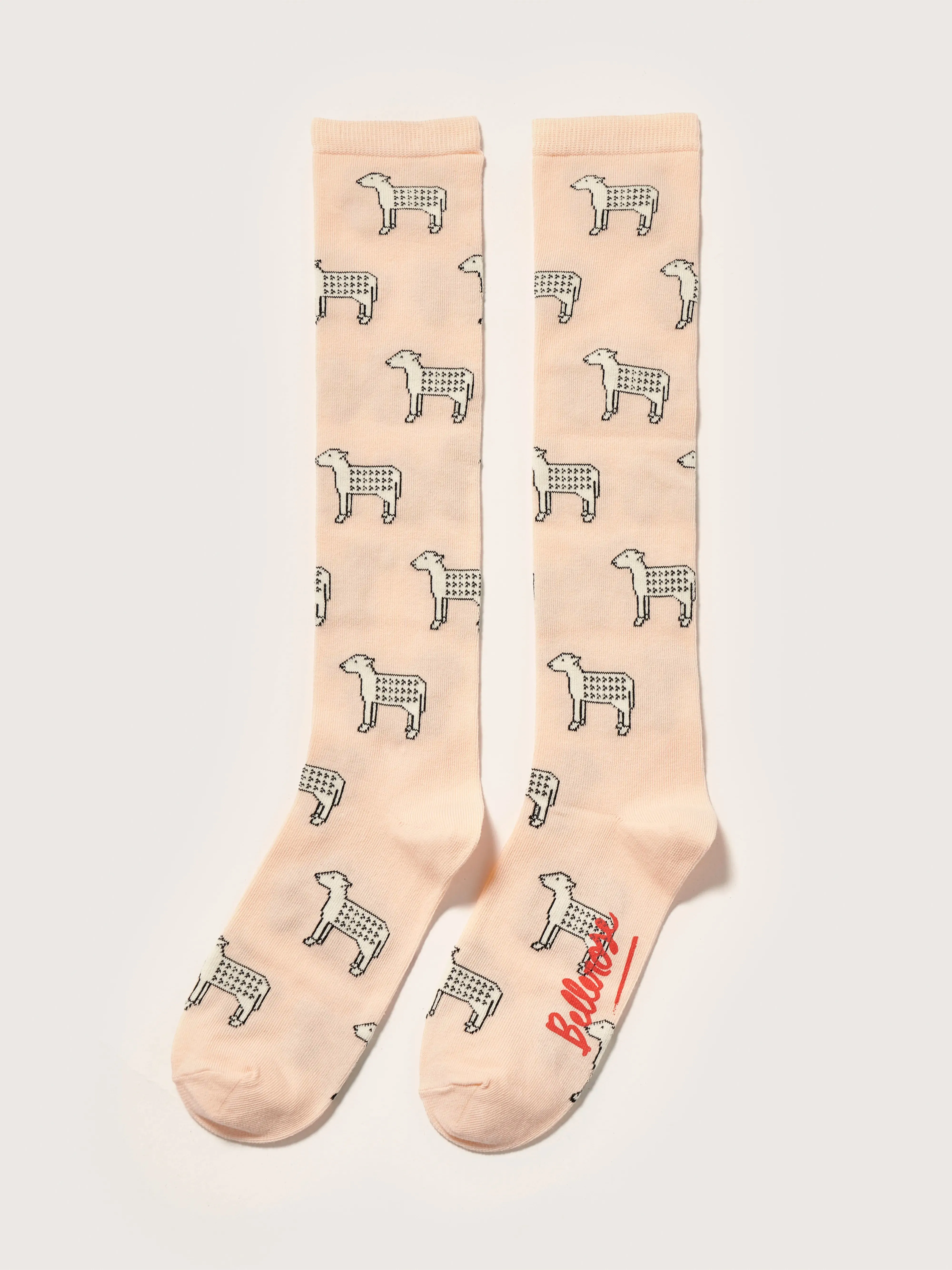 Bagri knee-high socks (242 / G / ICE PEACH)