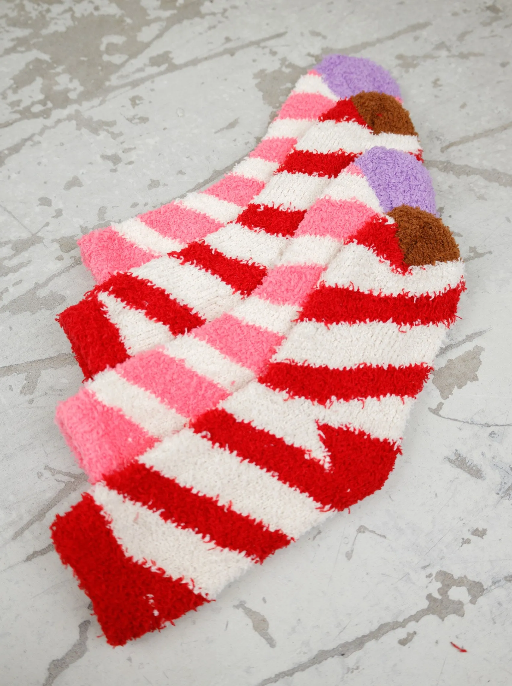 BCREESE soft sock - Pink Stripe