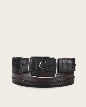 Black ultra exotic cowboy Belt