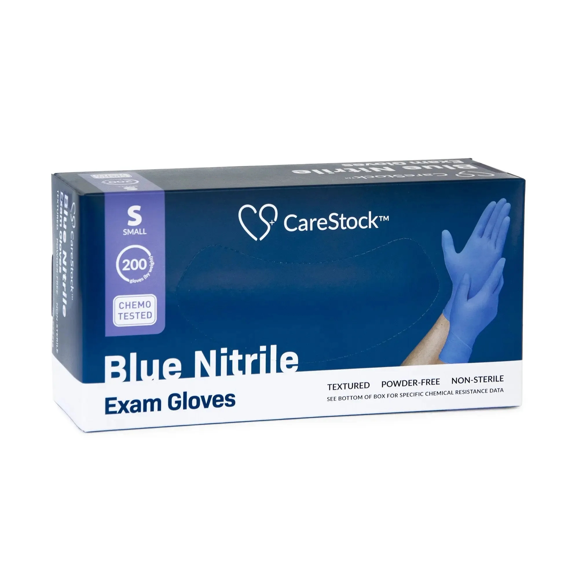 CareStock™ Nitrile Exam Glove, Small, Blue