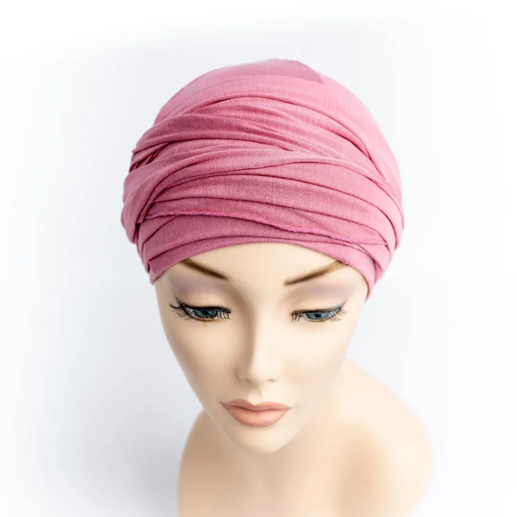 Chemo Head Wrap Rose Pink