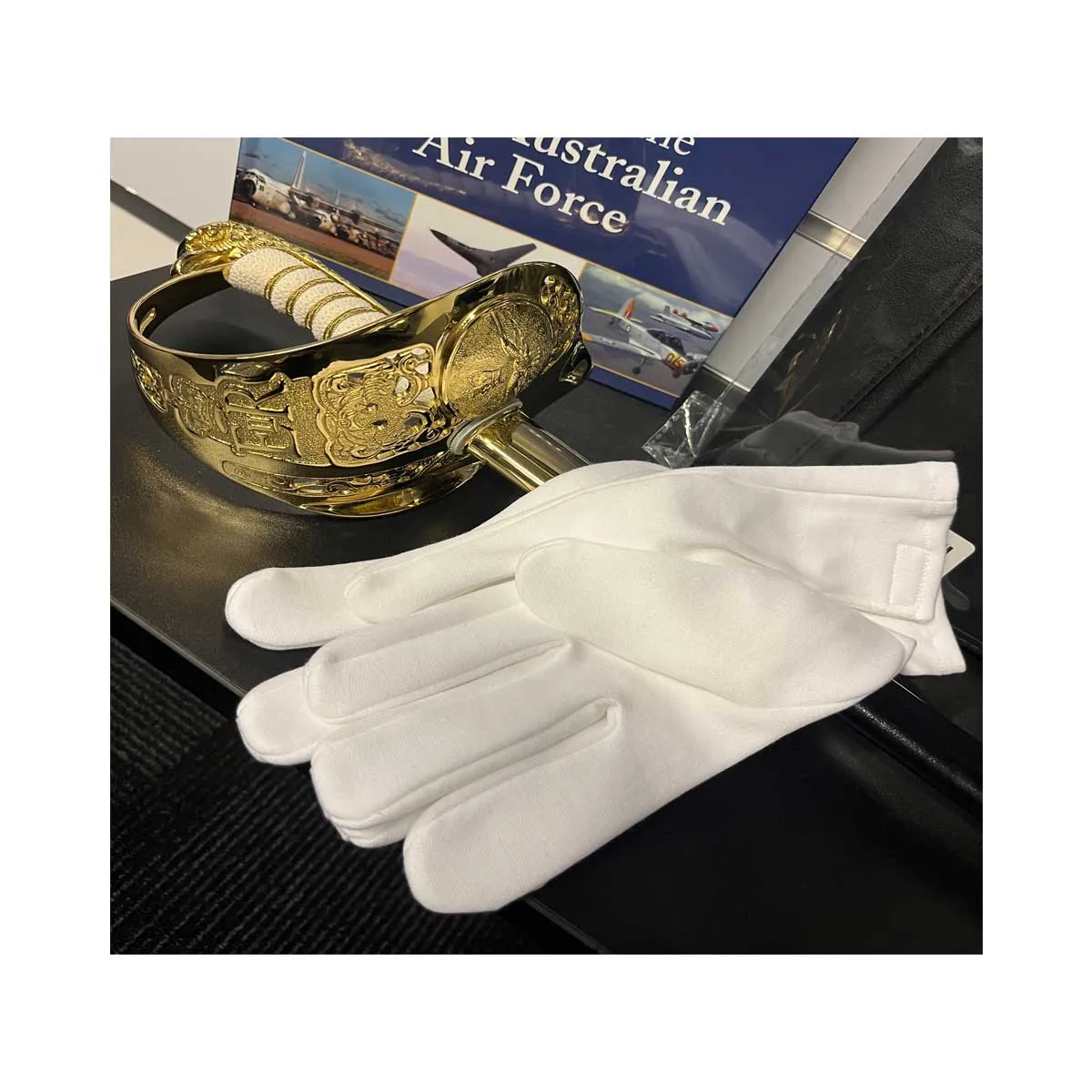 Cotton Formal Military Ceremonial Gloves with Velcro