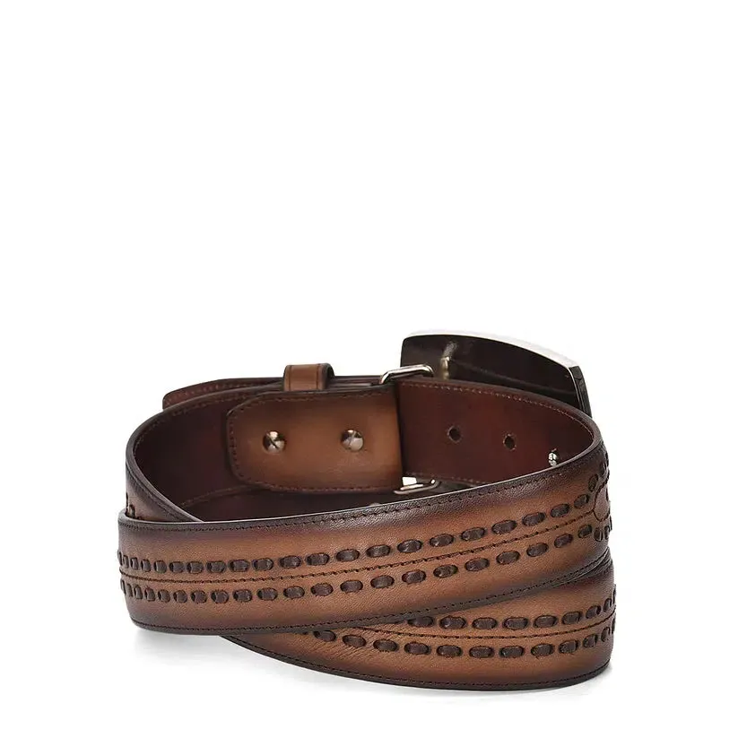 CV488RS - Cuadra maple fashion casual cowboy leather belt for men