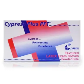 Cypress Plus® PFT Latex Exam Glove, Extra Small, Ivory