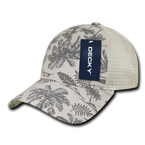 Decky 1143 Tropical Trucker Cap with Mesh Back