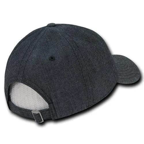 Decky 117 - 6 Panel Low Profile Relaxed Denim Dad Hat - CASE Pricing