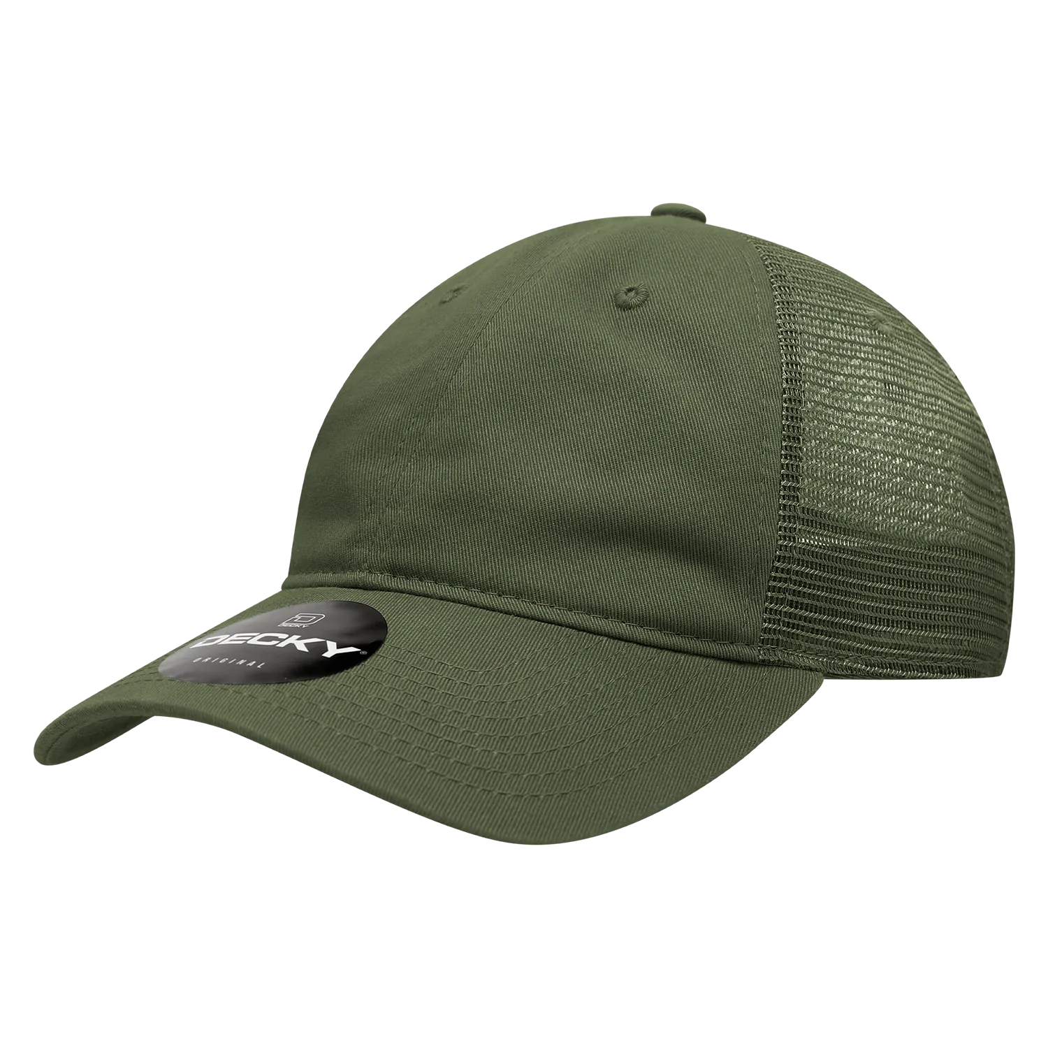 Decky 120 - 6-Panel Low Profile, Relaxed Cotton Trucker Cap - CASE Pricing