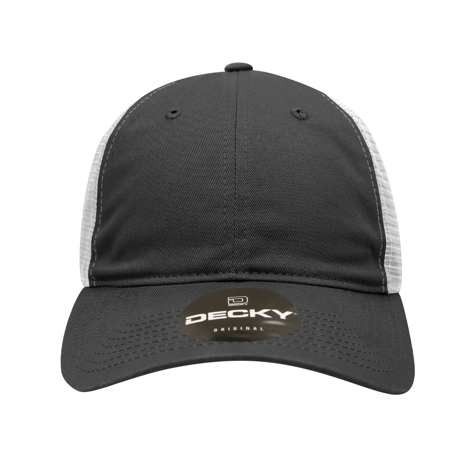 Decky 120 - 6-Panel Low Profile, Relaxed Cotton Trucker Cap - CASE Pricing