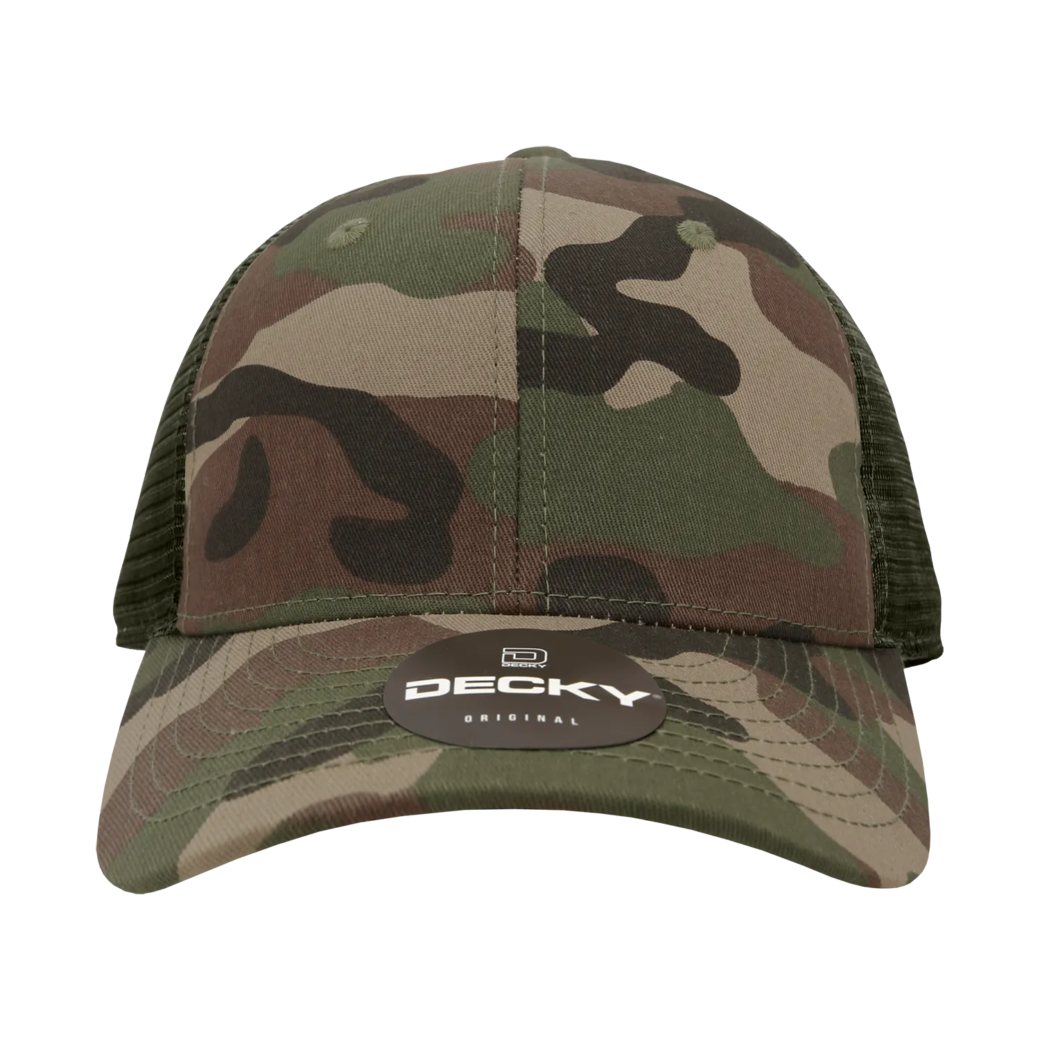 Decky 120 - 6-Panel Low Profile, Relaxed Cotton Trucker Cap - CASE Pricing