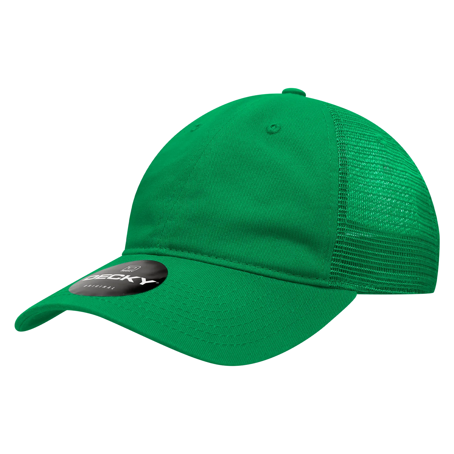 Decky 120 - 6-Panel Low Profile, Relaxed Cotton Trucker Cap - CASE Pricing