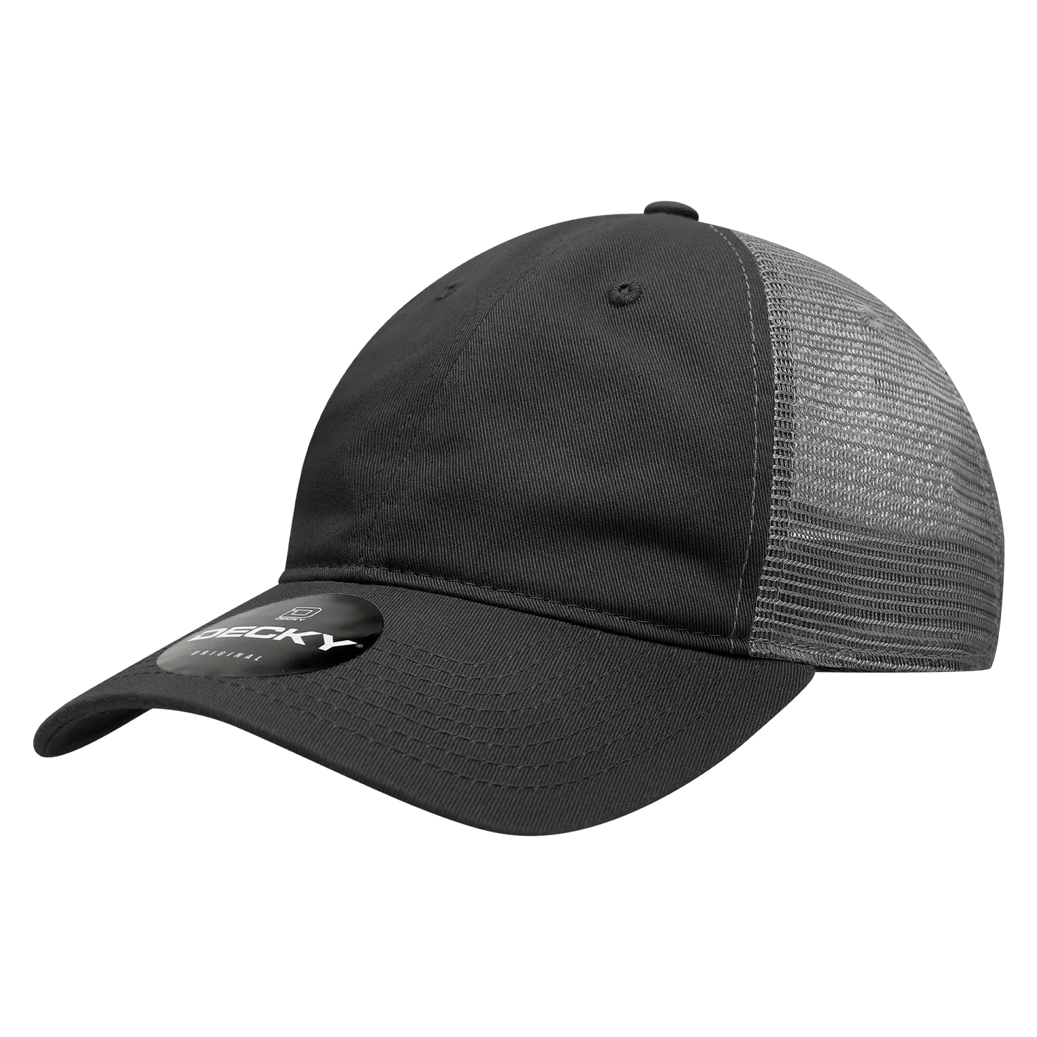 Decky 120 - 6-Panel Low Profile, Relaxed Cotton Trucker Cap - CASE Pricing