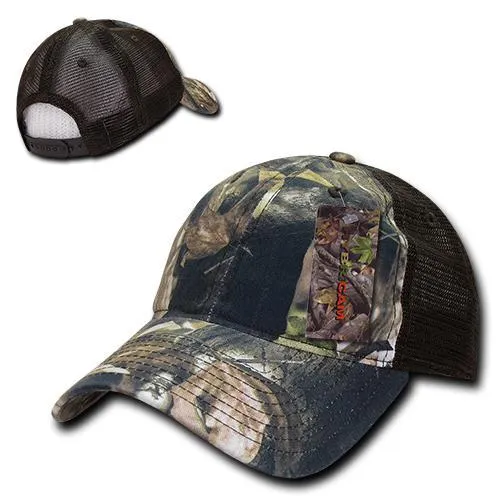 Decky 227 6 Panel Low Profile Relaxed HybriCam Trucker Hat - CASE Pricing