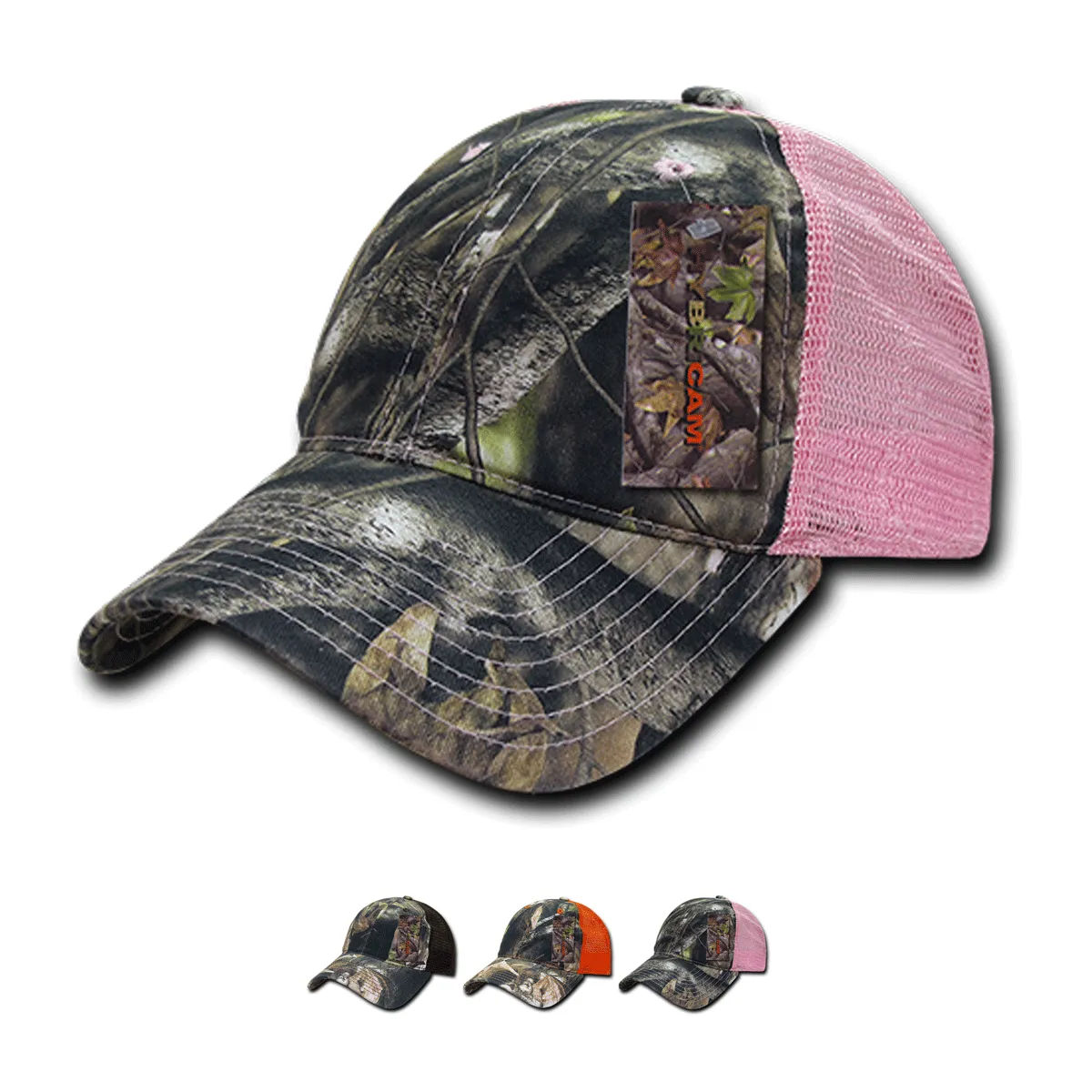 Decky 227 6 Panel Low Profile Relaxed HybriCam Trucker Hat - CASE Pricing