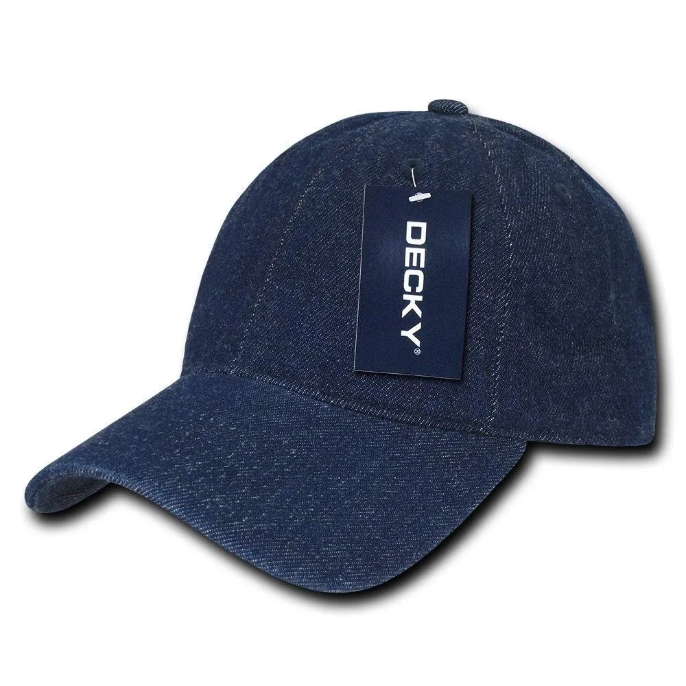 Decky Relaxed Heavy Duty Denim Low Crown Caps Hats