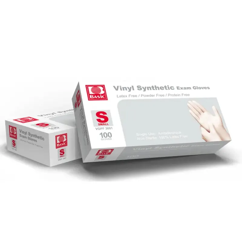 Disposable Gloves - SynGuard Vinyl Examination Gloves INTCO 3 Mil INVGPF