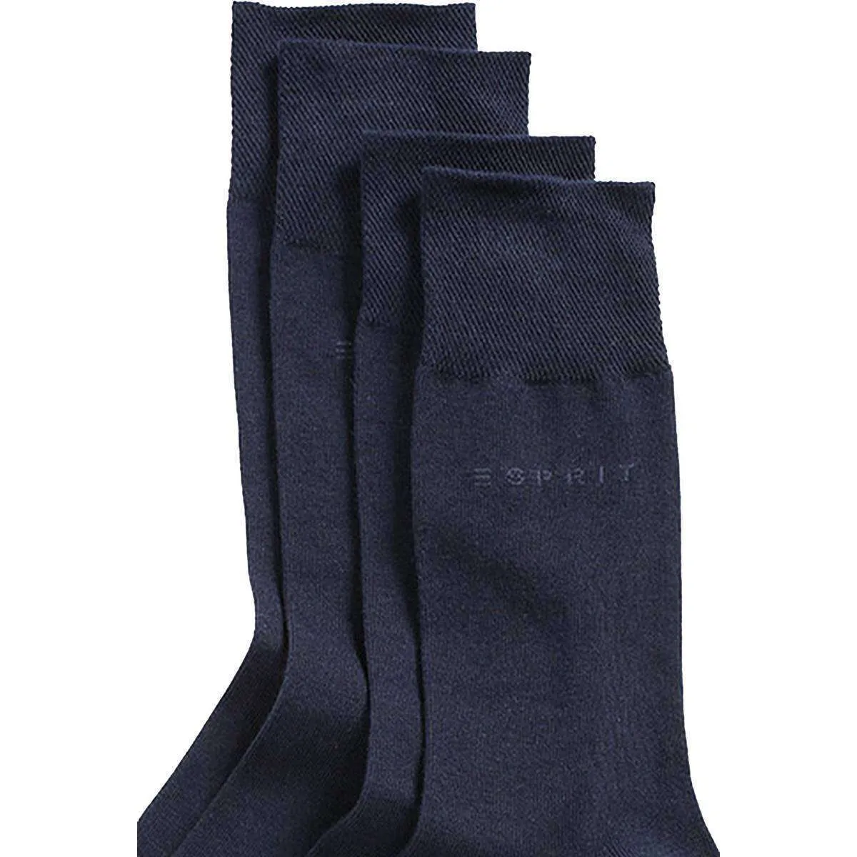 Esprit Basic Soft Cuff 2 Pack Socks - Marine Navy