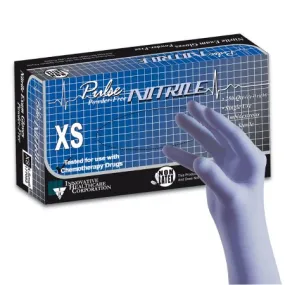 Exam Glove Pulse® Nitrile X-Small NonSterile Nitrile Standard Cuff Length Textured Fingertips Aqua Blue Chemo Tested - Innovative Healthcare Corp  Mfr# 177052