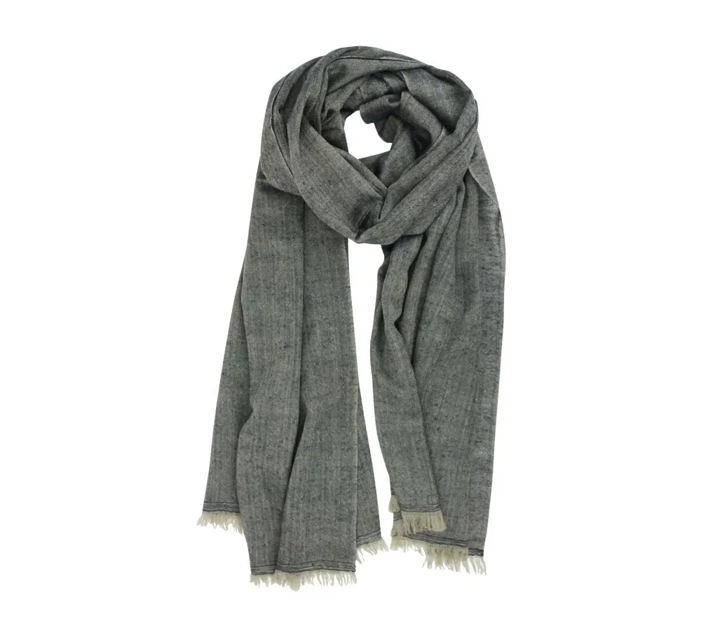 Fine Herringbone Cashmere Stole