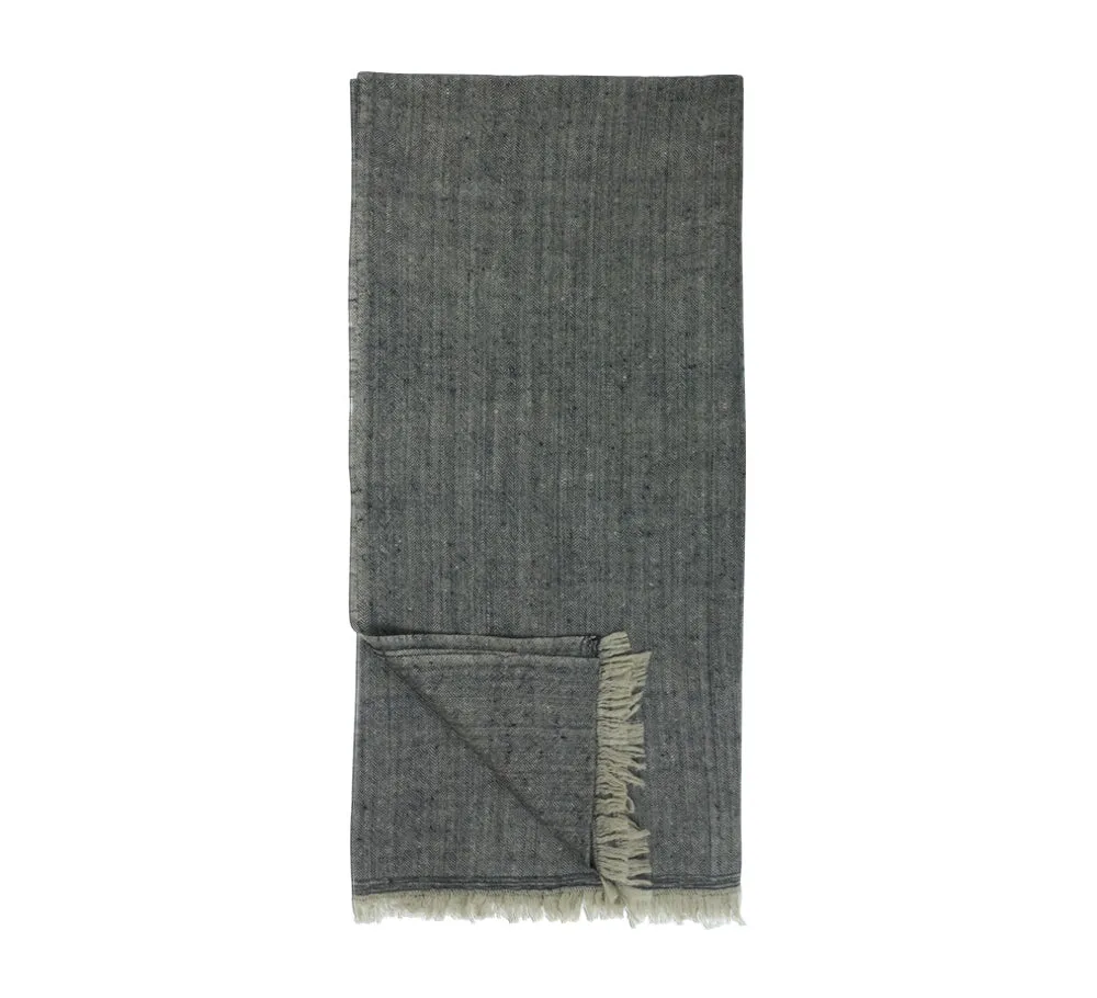 Fine Herringbone Cashmere Stole