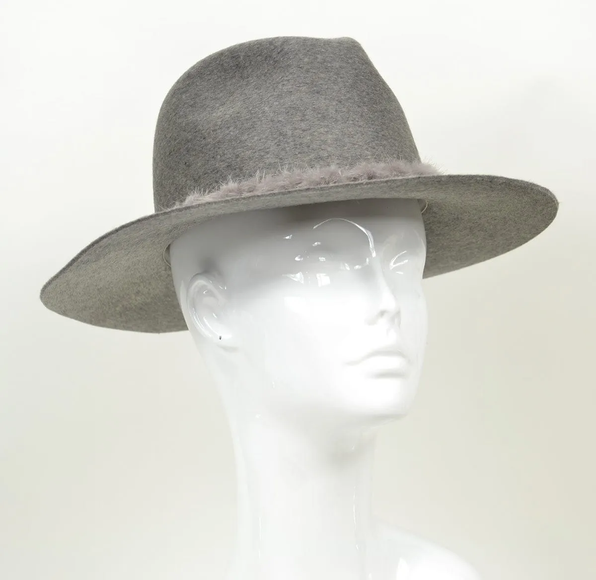 Georgina Relaxed Fedora - Heather Gray