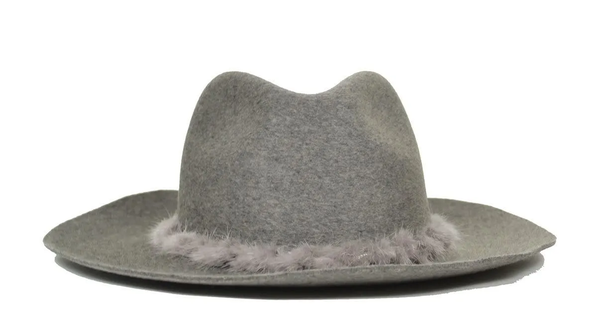 Georgina Relaxed Fedora - Heather Gray