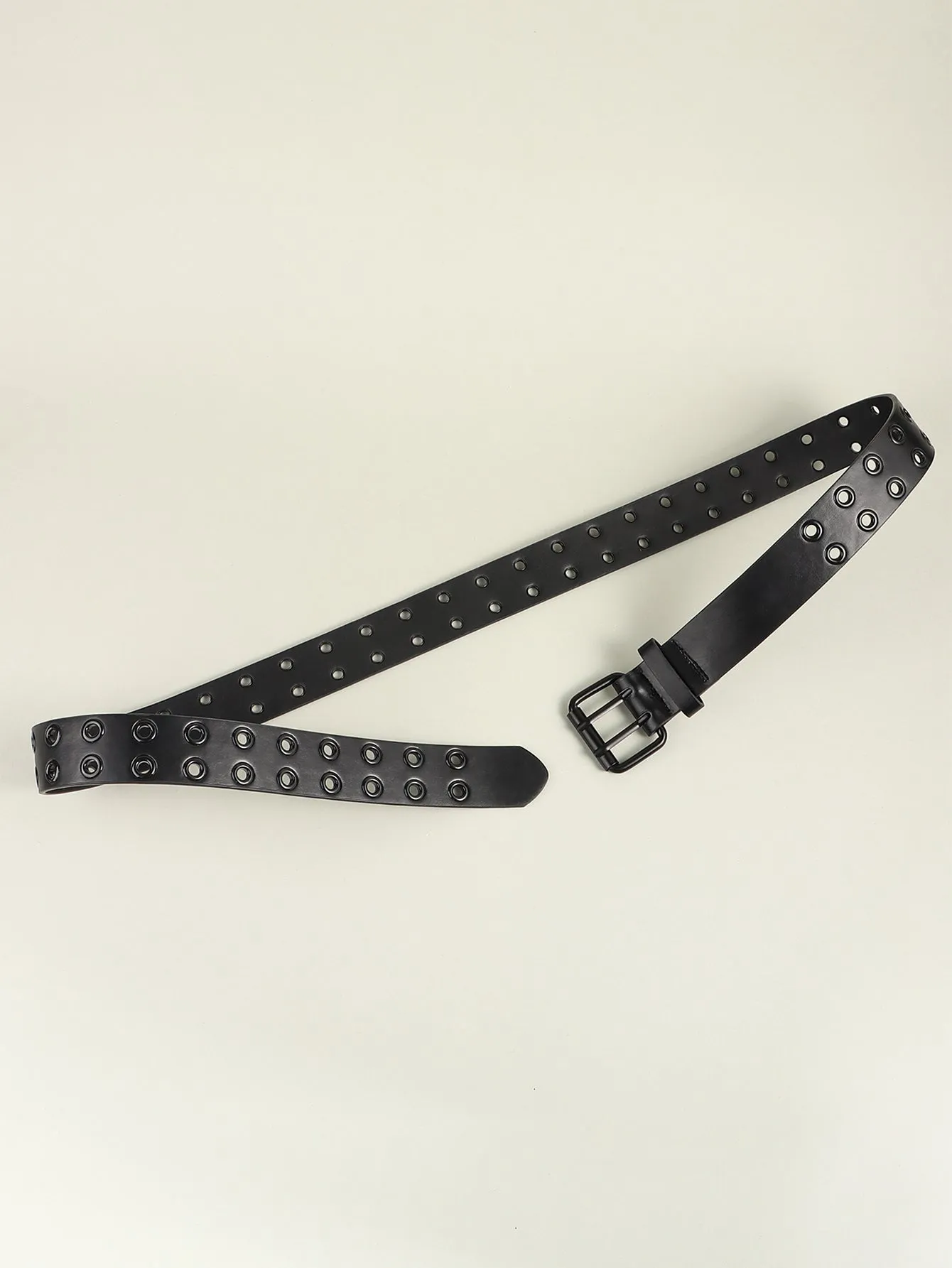 Grommet PU Leather Belt