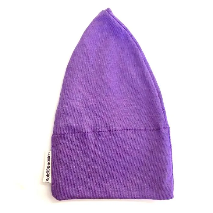 HeadWrappers Purple Plain Charity Chemo Hat