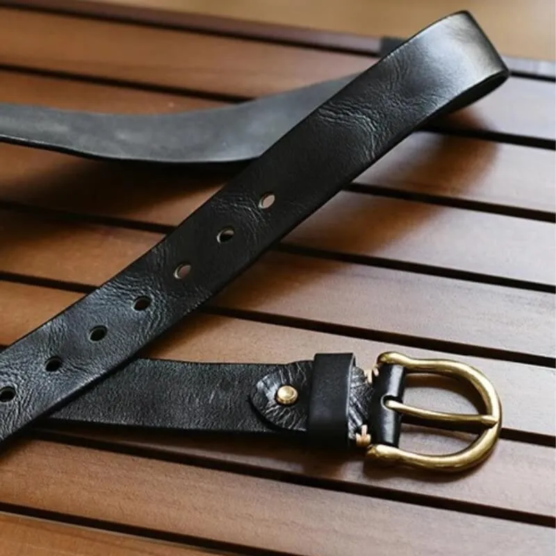 Heritage Horseshoe Leather Belt