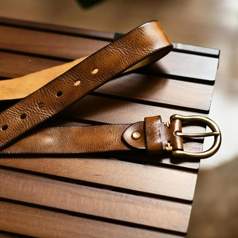 Heritage Horseshoe Leather Belt