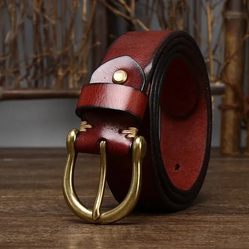 Heritage Horseshoe Leather Belt