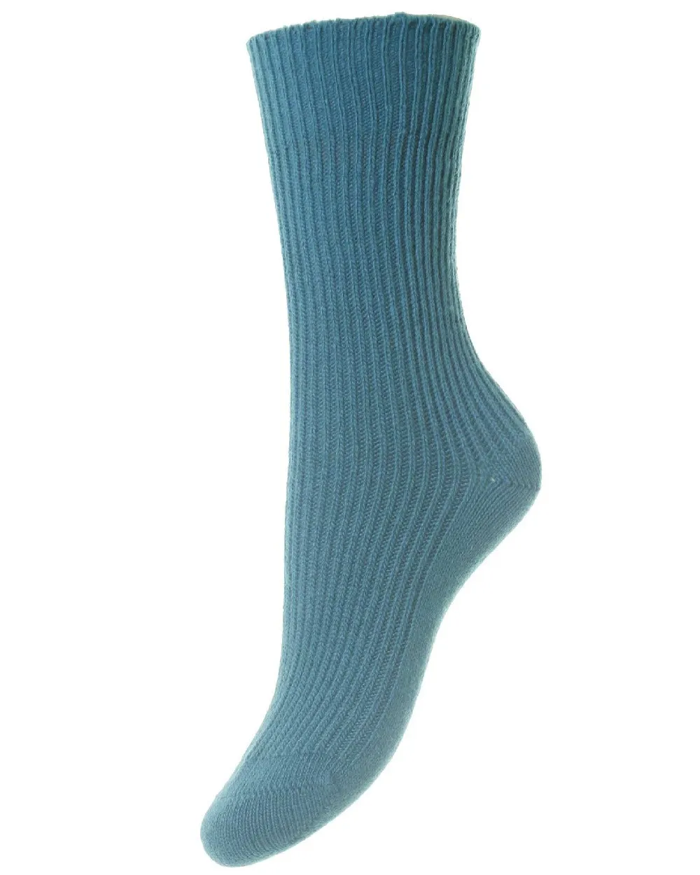 HJ Hall Cashmere Blend Turn Over Top Socks