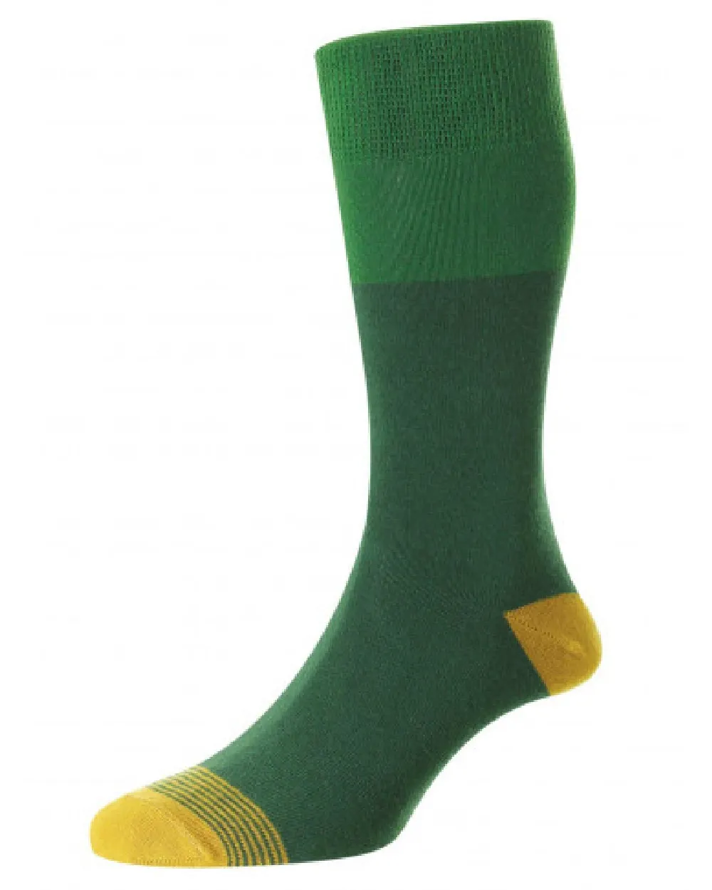 HJ Hall Heel & Toe Stripe Comfort Top Socks