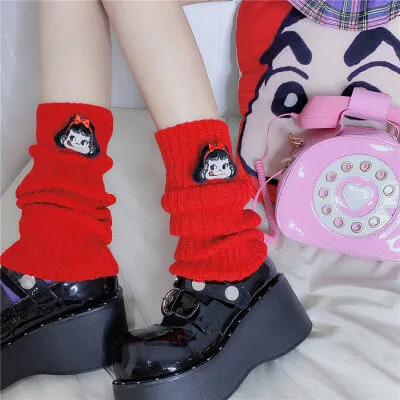 JAPANESE HARAJUKU INS HOT JK PILE UP SOCKS BY77733