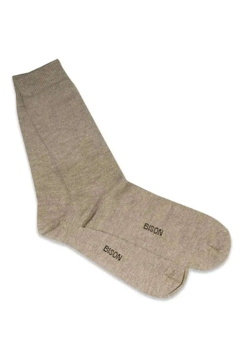 Jersey Woman's Socks Bison, Merino & Silk