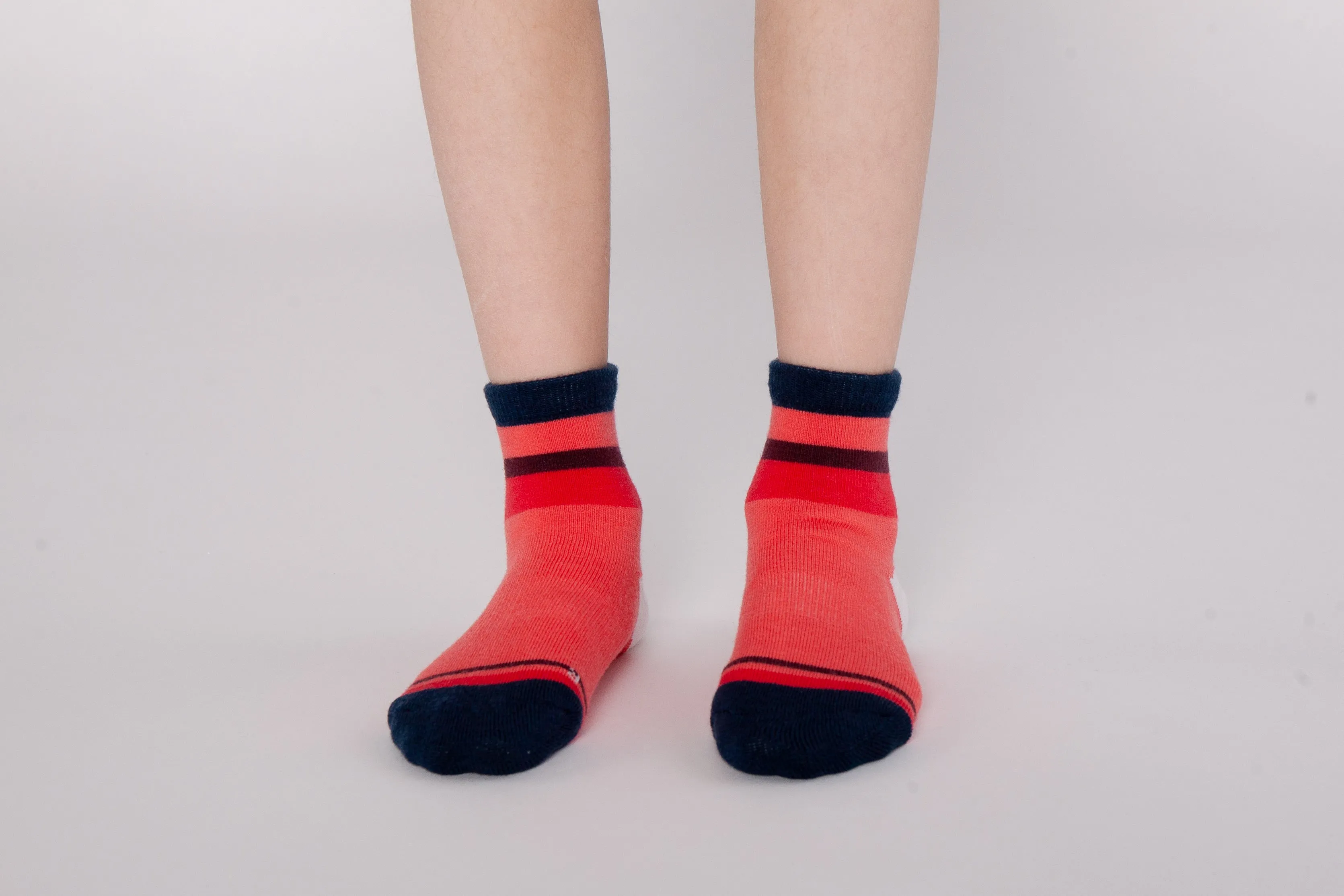 Kids' Merino Wool Socks, Red (Single Pair)