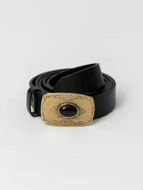 LEATHER BELT IN BLACK