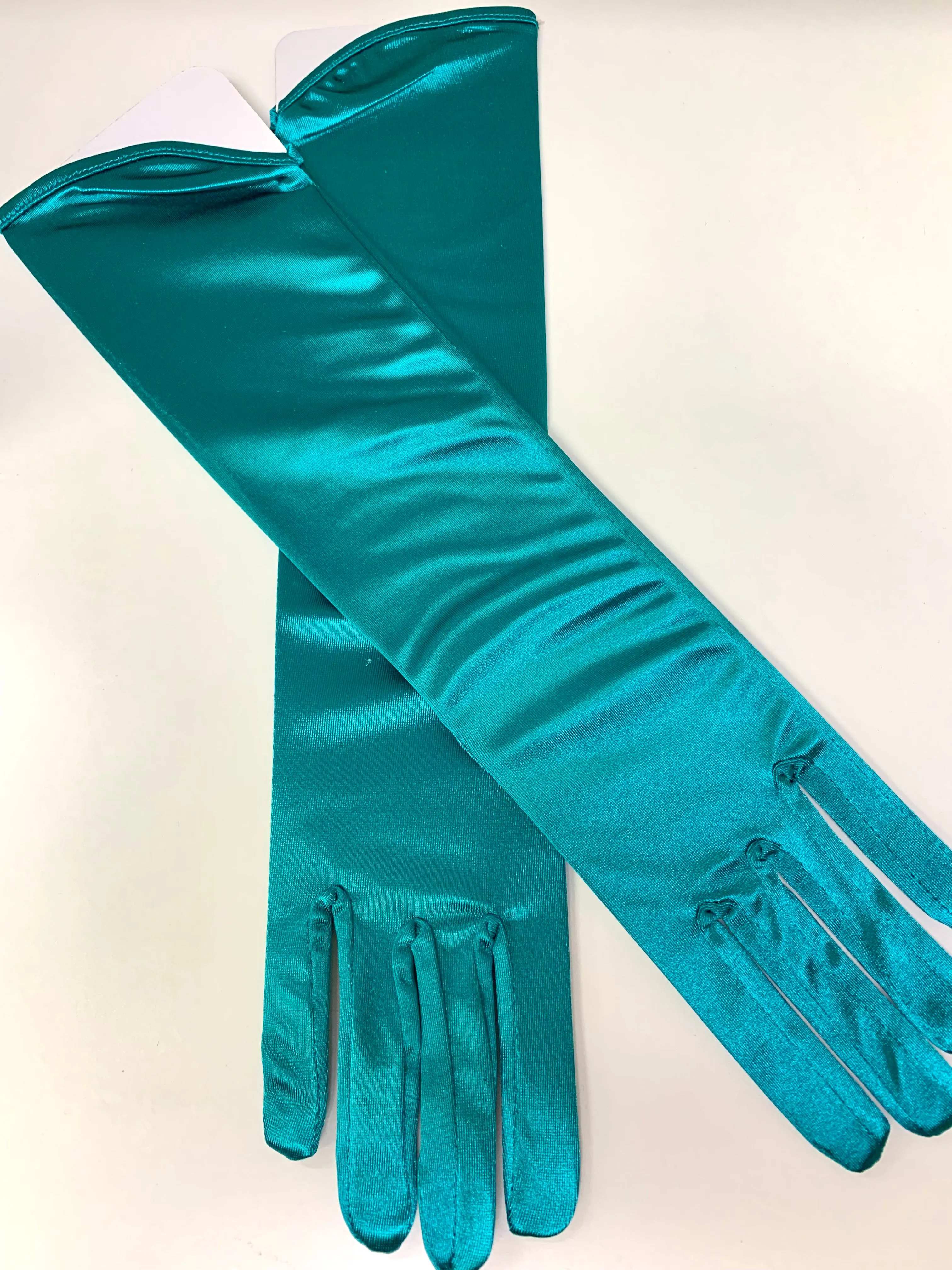 Long Satin Gloves - All Colors