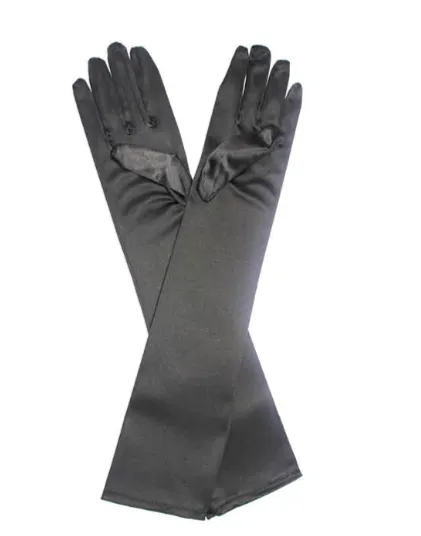 Long Satin Gloves - All Colors