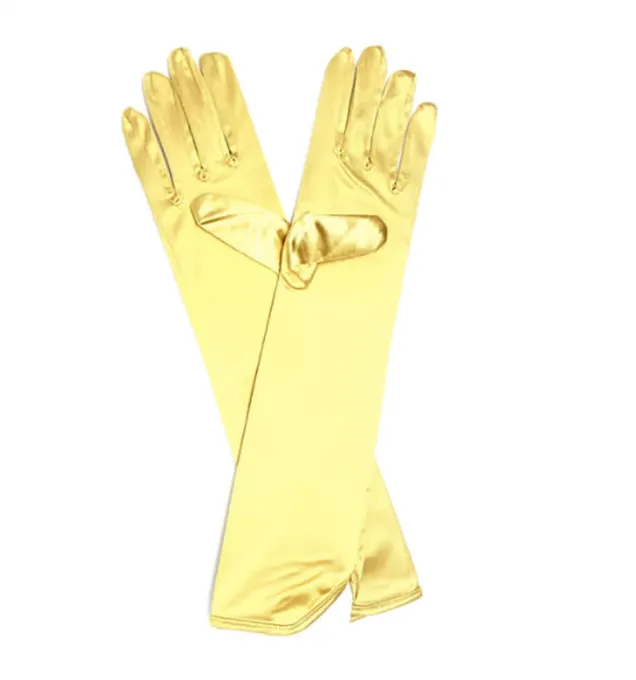 Long Satin Gloves - All Colors