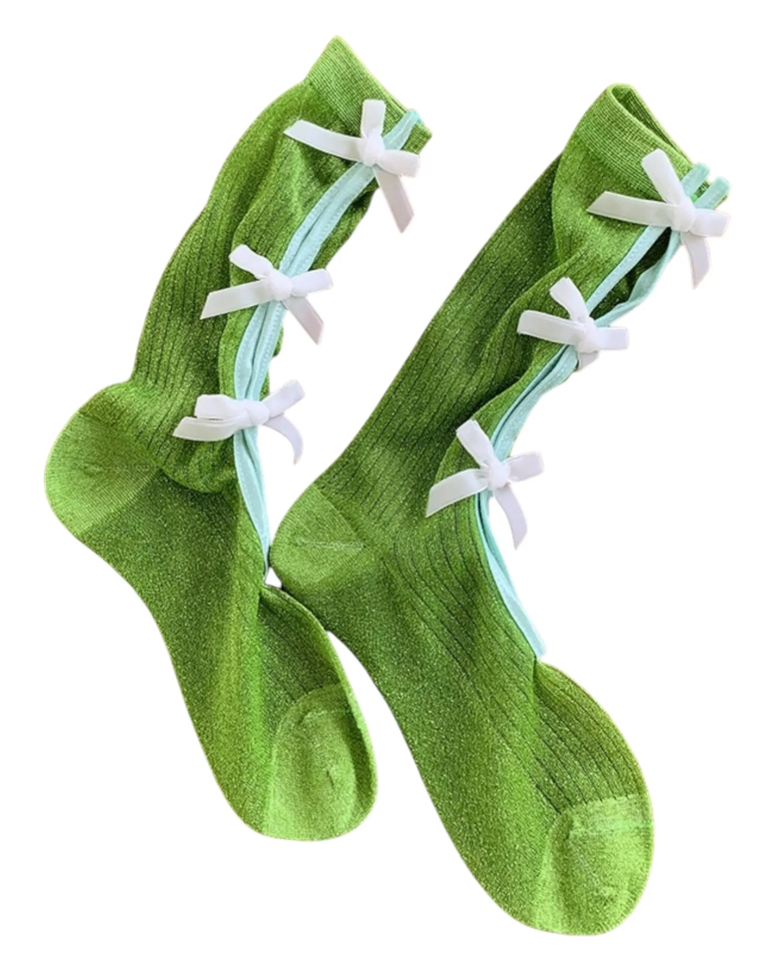 Lurex Bow Socks