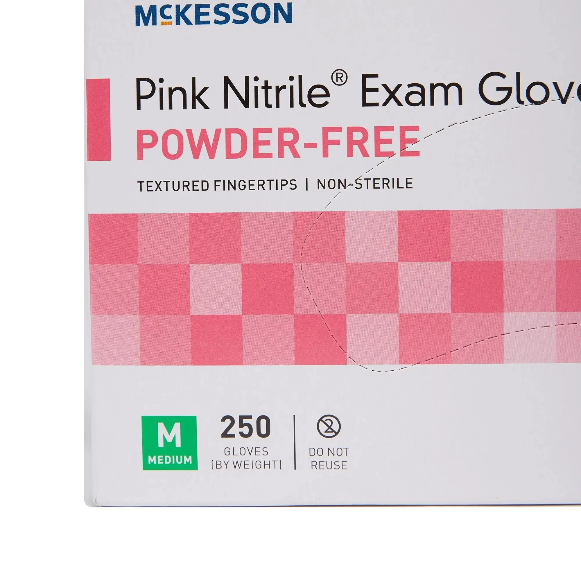 McKesson Pink Nitrile® Exam Glove, Medium, Pink