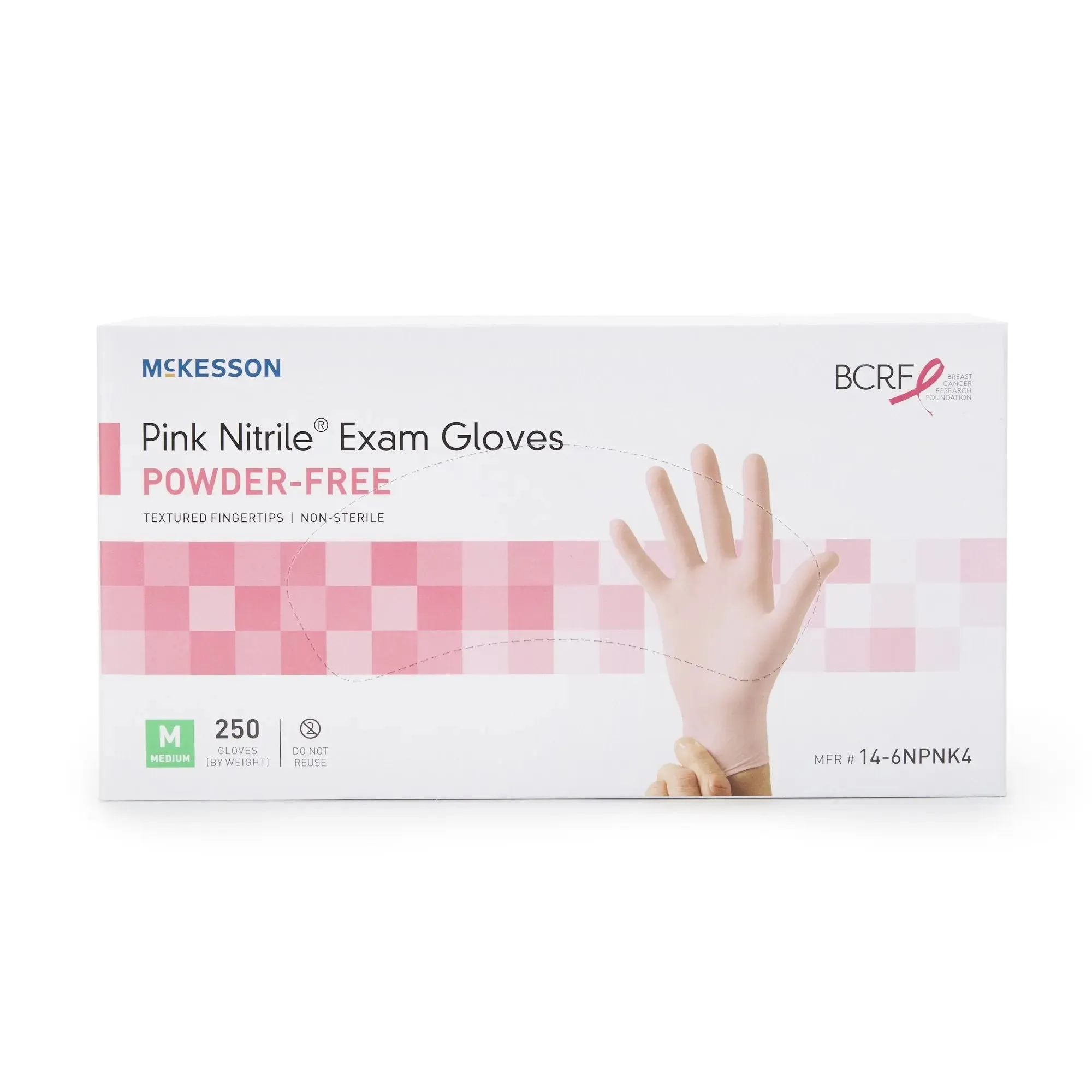 McKesson Pink Nitrile® Exam Glove, Medium, Pink