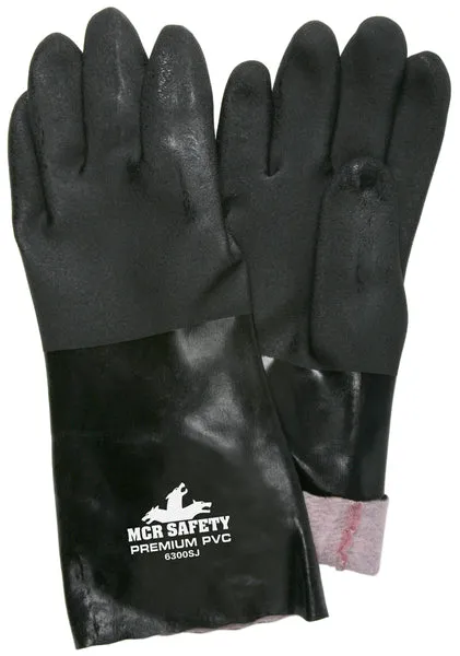 MCR Safety Black Sandy PVC 14" Jersey