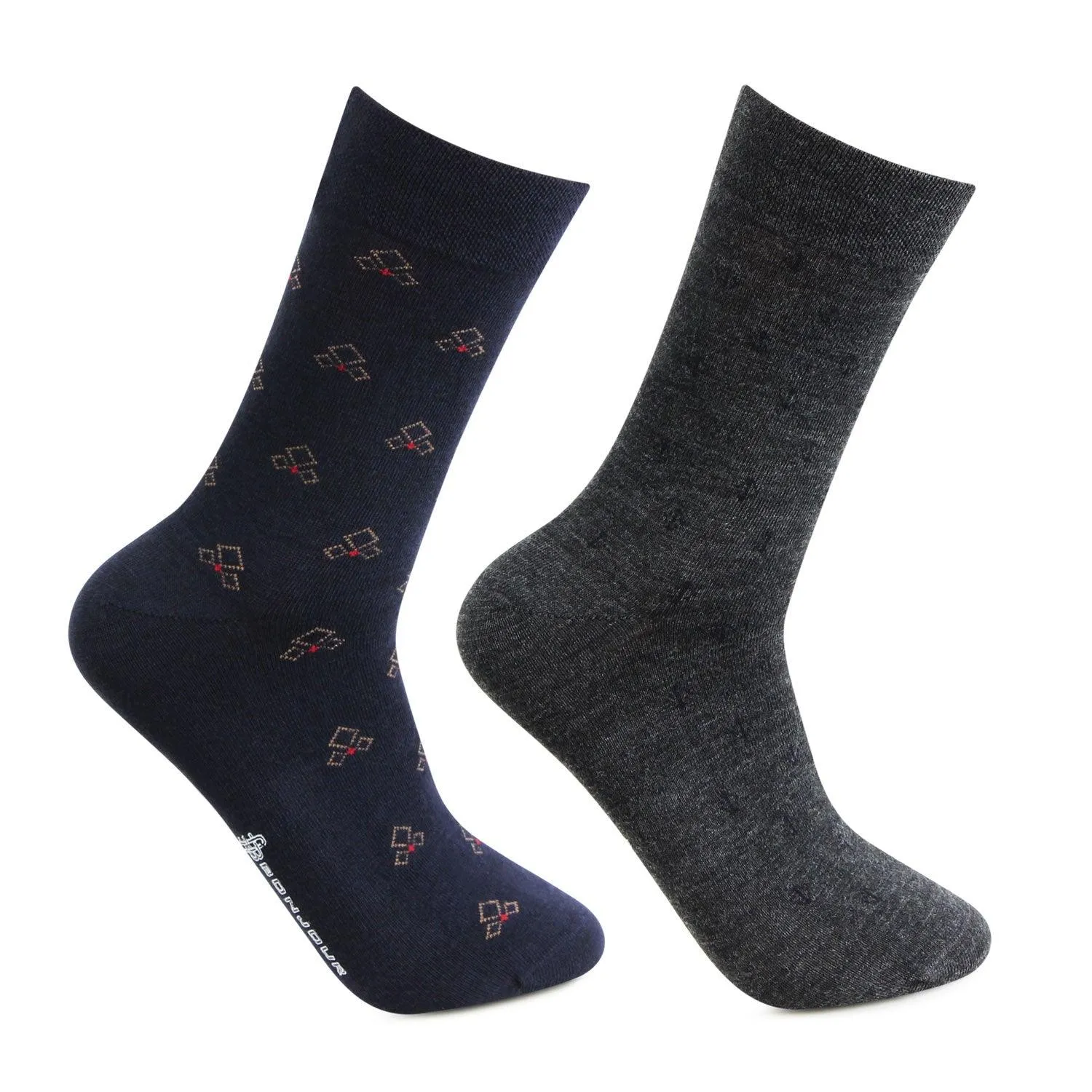 Men  Woolen Formal Business/ Office Socks - Pack Of 2