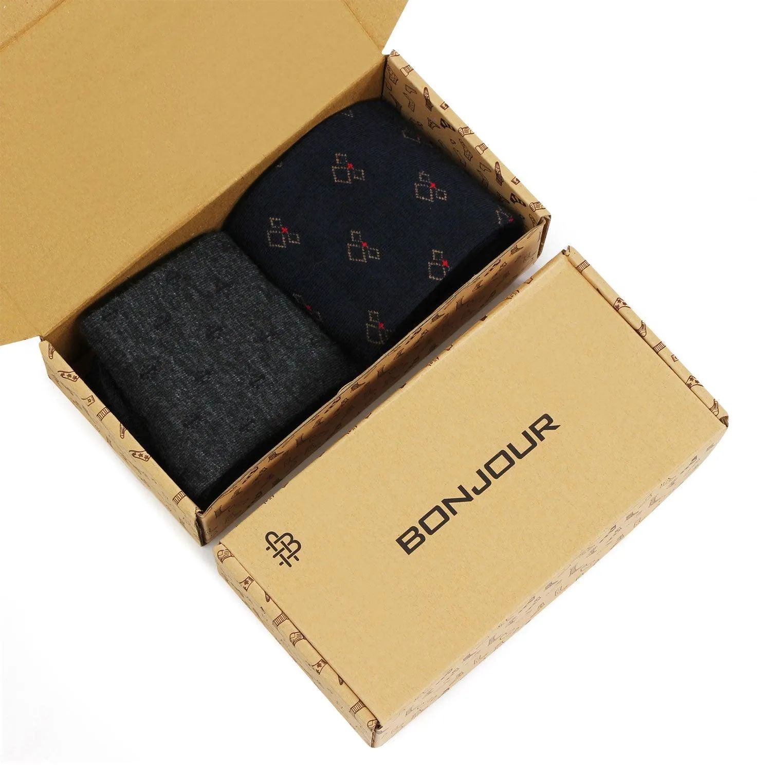 Men  Woolen Formal Business/ Office Socks - Pack Of 2