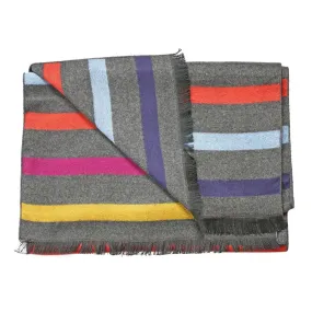 Multi Fine Stripe Bamboo Scarf